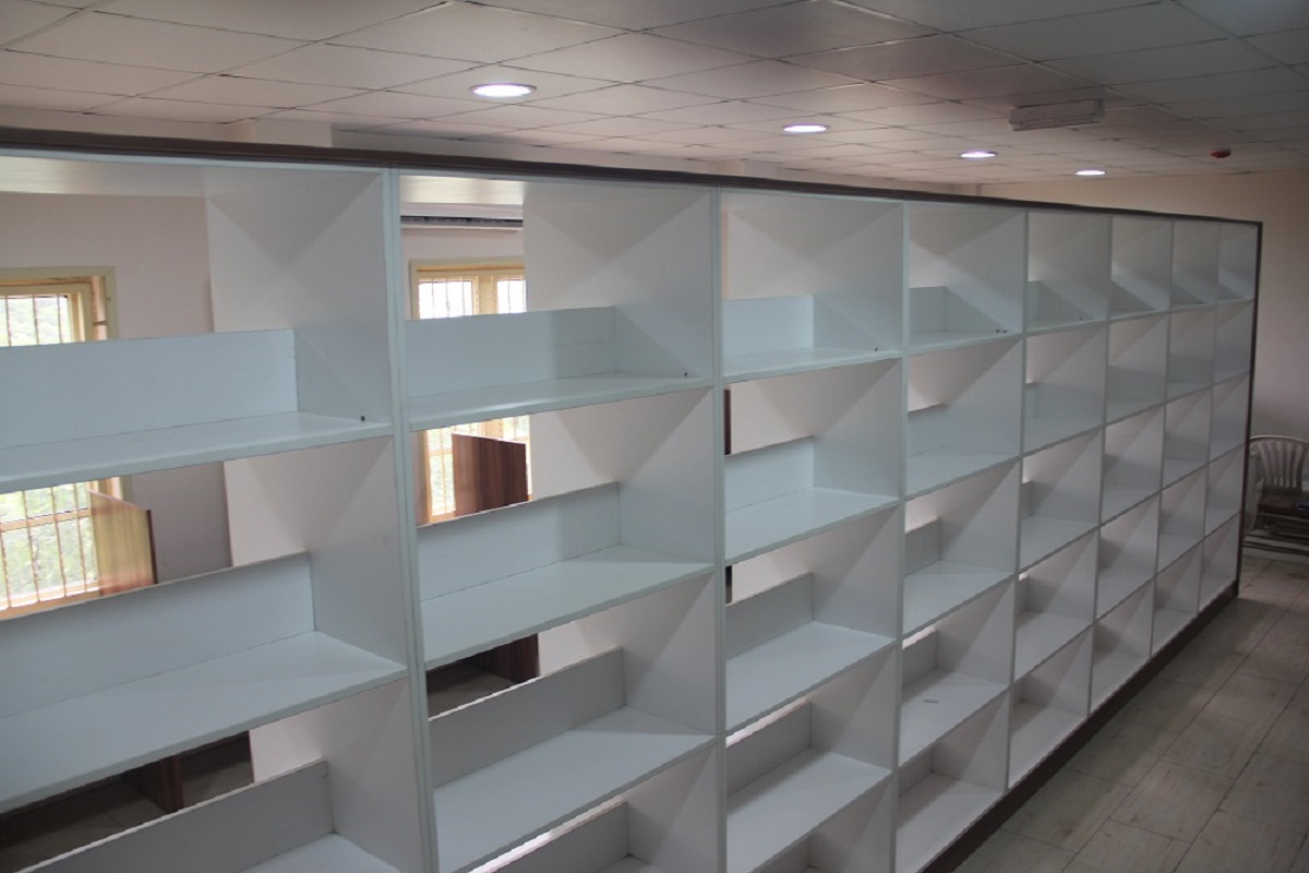 Library shelves and Cubicles